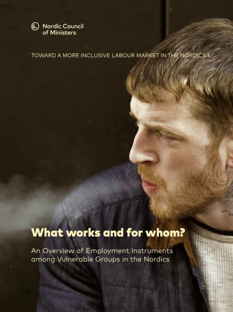 Ung man som tittar åt sidan. Pärmbild för publikationen What works for whom?