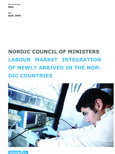 Rapportomslag med bild på man med mätverktyg