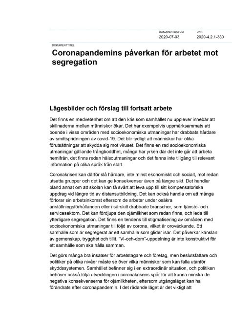 Omslaget på rapporten, Delmos logo i två olika blåa färger upp till vänster