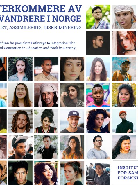 Omslag med många små portätt på personer av olika etnicitet