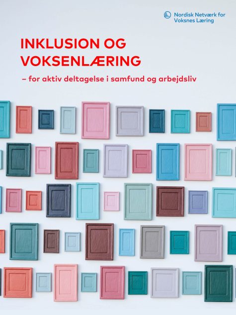 Rapportomslag med texten Inklusion og voksenlæring