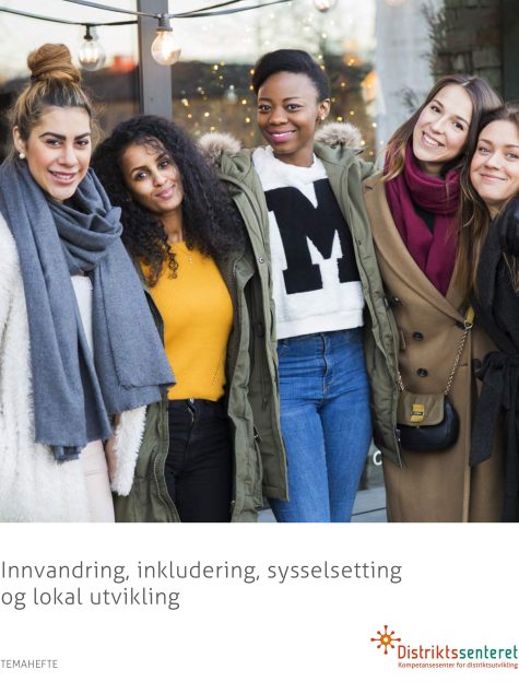Rapportomslag md bild på fem unga kvinnor