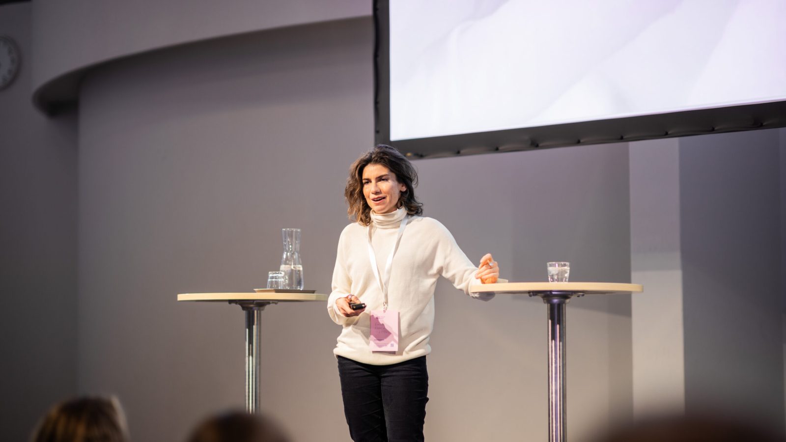 Emily Farshi at the confrence