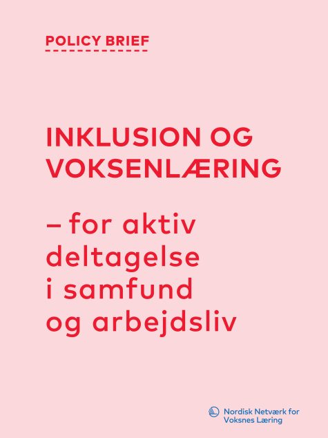 Rapportens omslag i ljus rosa med titeln i starkare rosa färg