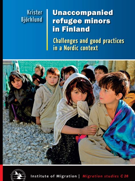 Rapportomslag med bild på flyktingbarn