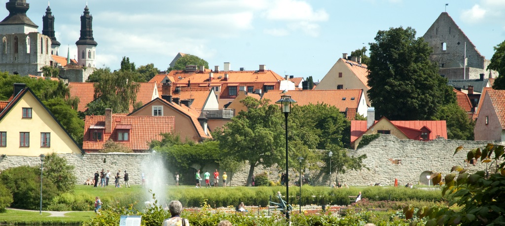 Vy över Visby, Foto: Region Gotland