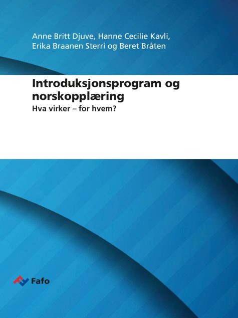 Rapportomslag med blå bakgrund och svart text i ett vitt fält