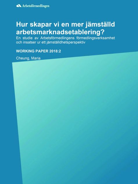 Rapportomslag med blå bakgrund