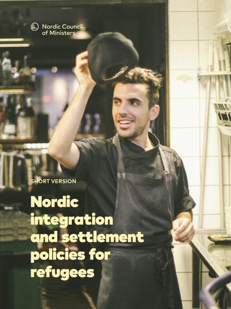Rapportomslag med foto på man i restaurangkök