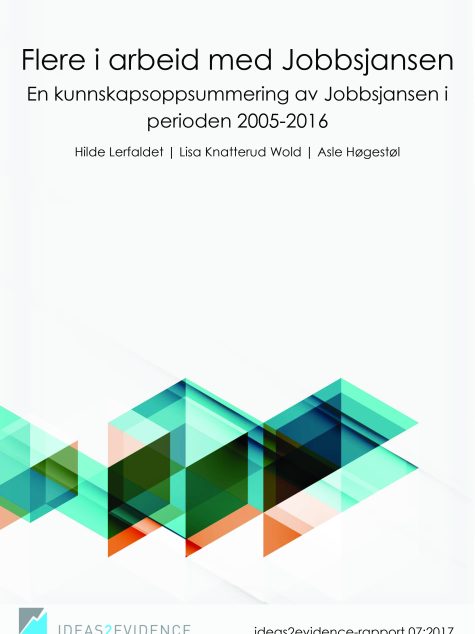 Rapportomslag med vit bakgrund och grafik i grönt och orange
