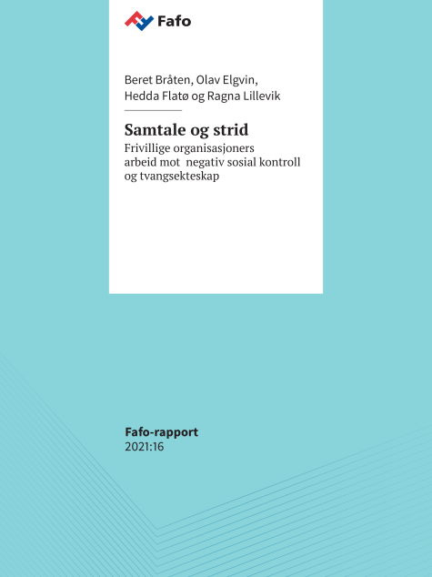 Rapportens omslag i turkos med titeln i svart skrift